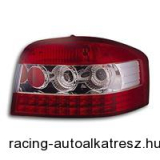 Hátsólámpa készlet - LED, Audi A3, 8P 03- (kivéve Sprotback), átlátszó/vörös