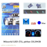 LED-es, Műszerfal Izzó, (Kék), T5, 2db 
