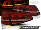 VW Golf 7 Dinamikus LED Piros/Fehér GTI Hátsó Lámpa (Évj.: 2013 - 2017) by Tuning-Tec 