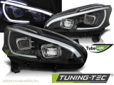 Peugeot 208 Első Lámpa, Led Tube Lights (Évj.: 2012.04 - 2015.06) by Tuning-Tec 