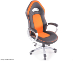 Irodai szék sport Kartámasszal, fekete/narancs