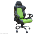 Detroit irodai szék sport Kartámasszal, fekete / zöld