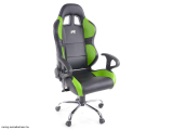Phoenix irodai szék sport Kartámasszal, fekete / zöld