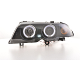 Angel Eyes fényszórók BMW 3er E46 szedán évjárat: 98-01 fekete