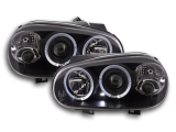 Angel Eyes fényszórók VW Golf 4 típus: 1J évjárat: 98-03 fekete
