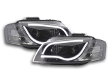 Nappali menetfényes fényszóró LED DRL-el Audi A3 8P/8PA évjárat: 03-08 fekete