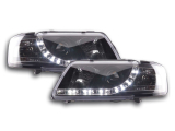 Nappali menetfényes fényszóró LED-es (DRL kinézet) Audi A3 8L évjárat: 96-00 fekete