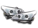 Angel Eye Fényszóró  LED Xenon BMW széria: 5 E60/E61 évjárat: 05-08 króm RHD