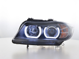 fényszórók nappali menetfény LED DRL kinézet BMW széria:s 3 E90/E91 évjárat: 05-08 fekete