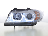 fényszórók Xenon nappali menetfény LED DRL kinézet BMW széria:s 3 E90/E91 évjárat: 05-08 króm