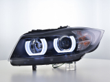 Nappali menetfényes fényszóró LED-es (DRL kinézet) BMW 3er E90/E91 évjárat: 05-08 fekete