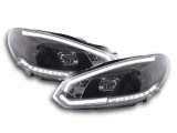Nappali menetfényes fényszóró LED DRL-el VW Golf 6 évjárat: 08-12 fekete