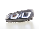 Nappali menetfényes fényszóró LED nappali menetfény VW Golf 6 évjárat: 08-12 fekete