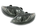 Nappali menetfényes fényszóró LED-es (DRL kinézet) Seat Ibiza típus: 6J évjárat: 08-12 fekete