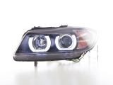 fényszórók Xenon nappali menetfény LED DRL kinézet BMW széria:s 3 E90/E91 évjárat: 05-08 fekete