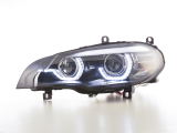 fényszórók Xenon nappali menetfény LED nappali menetfény BMW X5 E70 évjárat: 06-10 fekete