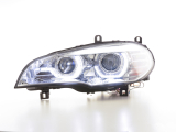 fényszórók Xenon nappali menetfény LED nappali menetfény BMW X5 E70 évjárat: 06-10 króm AFS