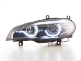 fényszórók Xenon nappali menetfény LED nappali menetfény BMW X5 E70 évjárat: 06-10 fekete AFS