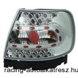 Hátsó lámpák, LED, Audi A4 B5 95-00, átlátszó/króm