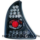 Hátsó lámpák, LED, Renault Clio 09.98-04, átlátszó/fekete