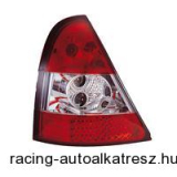 Hátsó lámpák, LED, Renault Clio 09/98-05/01, vörös/króm/vörös