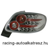 Hátsó lámpák, LED, Peugeot 206 CC (kabrió/coupé), átlátszó/króm