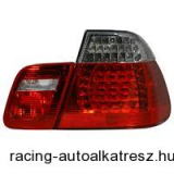 Hátsólámpa készlet - LED, BMW E46/4 05.98-09.01, átlátszó/vörös (4 darabos)