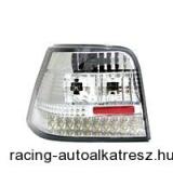 Hátsólámpa készlet - LED, VW Golf 4 97-03, átlátszó/króm