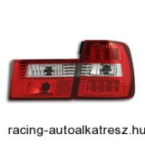 Hátsólámpa készlet - LED, BMW E34 88-95, átlátszó/vörös