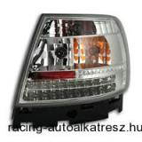 Hátsó lámpák, LED, Audi A4 B5 95-00, átlátszó/króm