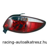 Hátsó lámpák, Peugeot 206 98-, 2/4 ajtós, vörös/átlátszó