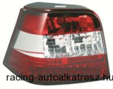 Hátsólámpa készlet - LED, VW Golf 4 97-03, vörös/átlátszó/vörös