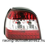 Hátsólámpa készlet - LED, VW Golf 3 91-97, vörös/átlátszó/vörös
