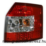 Hátsó lámpa készlet, LED, Audi A4 B6 Avant 01-04, vörös/átlátszó