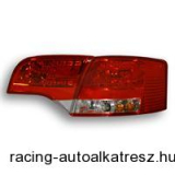Hátsólámpa készlet - LED, Audi A4 Avant B7 11.04-03-08, vörös/átlátszó