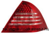 Hátsólámpa készlet - LED, Mercedes C osztály, W203 05-, vörös/átlátszó