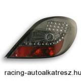 Hátsólámpa készlet - LED, Peugeot 207 06-, átlátszó/fekete (kivéve 207 CC)