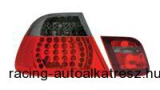 Hátsólámpa készlet - LED, BMW E46/4 09.01-03.05, fekete/vörös (4 darabos)
