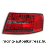 Hátsólámpa készlet - LED, Audi A6 C6 04-08, vörös/fekete