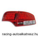 Hátsólámpa készlet - LED, Audi A4 B7 04-08, vörös/átlátszó