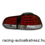 Hátsó lámpák, LED, VW Golf 6 08-, átlátszó füstüveg/vörös