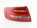 Audi A4 Avant (8K) (08-11 évjárat) vörös/átlátszó LED-es bal hátsó lámpa