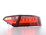 Audi A5 8T Coupe/Sportback (07-11 évjárat) vörös/átlátszó LED-es hátsó lámpa fénysor