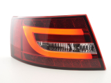 Audi A6 szedán (4F) (04-08 évjárat) vörös/átlátszó LED-es hátsó lámpa