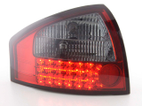 Audi A6 szedán, 4B típus (97-03 évjárat) vörös/fekete LED-es hátsó lámpa