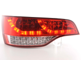 Audi Q7, 4L típus (06 évjárattól) LED-es hátsó lámpa vörös/átlátszó