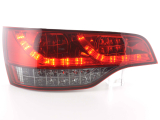 Audi Q7, 4L típus (06 évjárattól) vörös/fekete LED-es hátsó lámpa