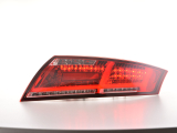 Audi TT 8J (06-14 évjárat) vörös/átlátszó LED-es hátsó lámpa