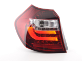 BMW 1 sorozat E87/E81 3/5 ajtós (07-11 évjárat) LED-es hátsó lámpa vörös/átlátszó