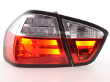 BMW 3 sorozat E90 szedán (05-08 évjárat) vörös/átlátszó LED-es hátsó lámpa